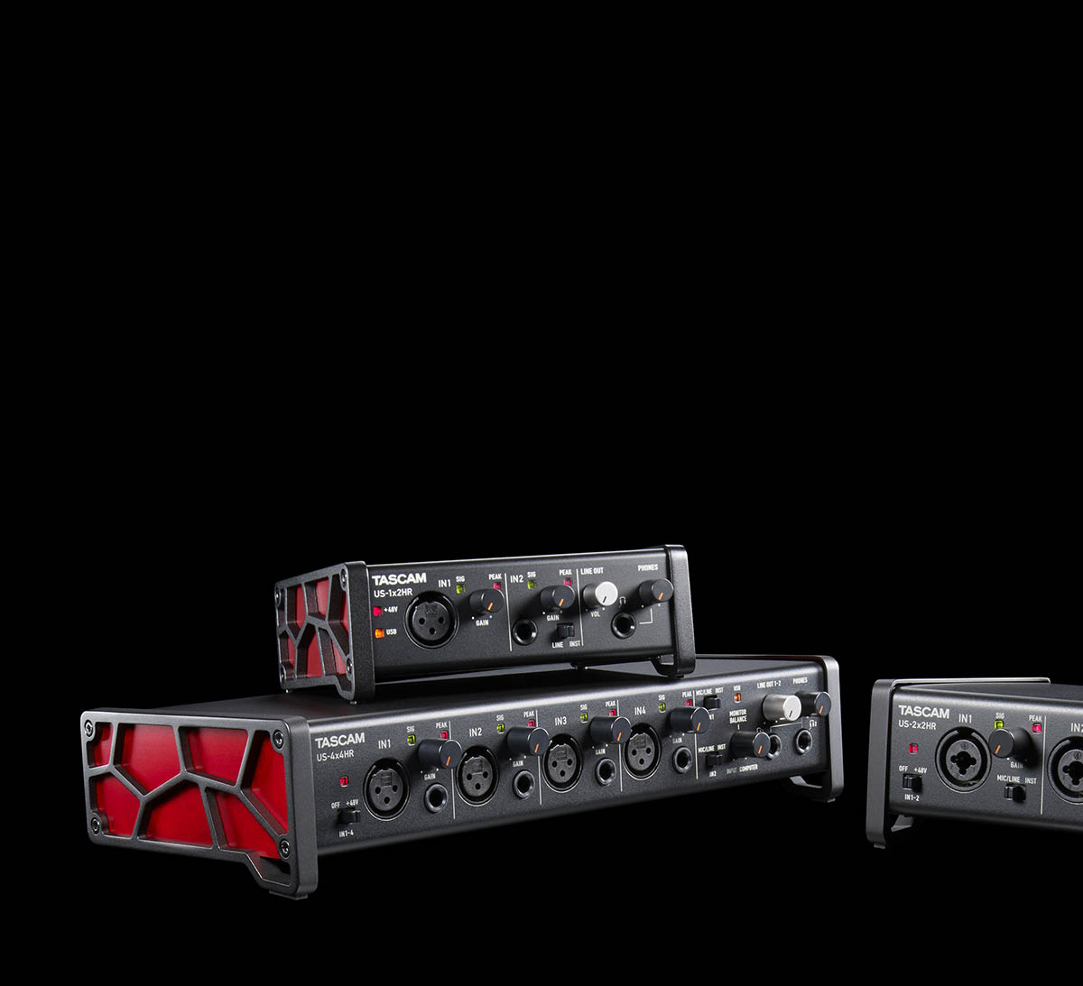 TASCAM audio interfaces for recording